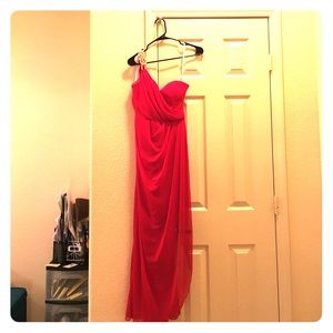 Red formal dress