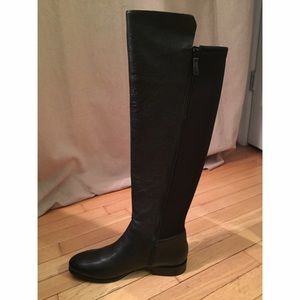 Black leather, over-the-knee, Cole Haan boot