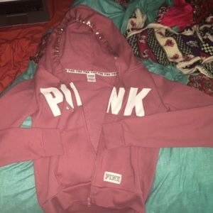 PINK zip up hoodie