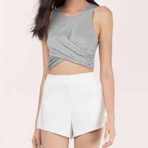 Grey crop top from Tobi.com