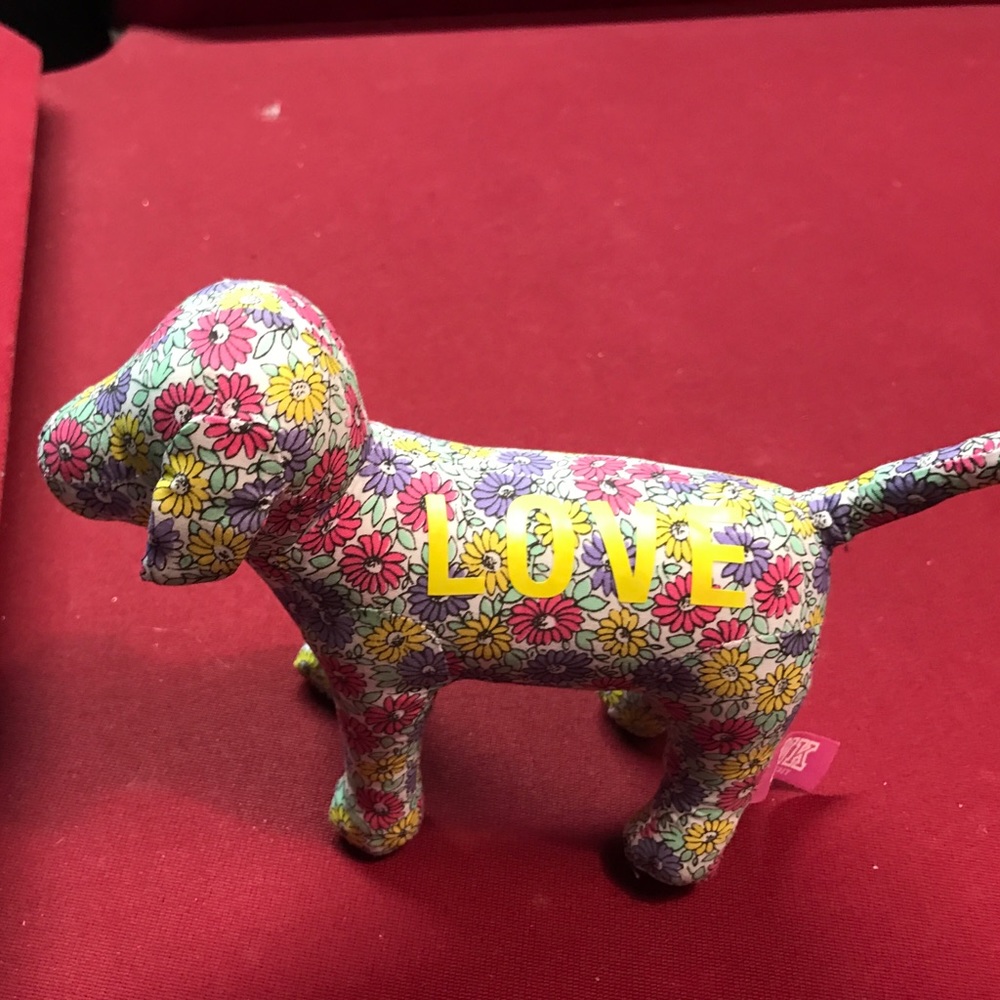 Pink flower dog