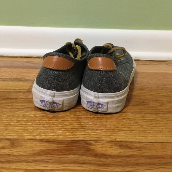 Grey vans with leather strings - Picture 3 of 3