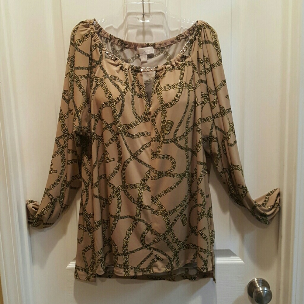 Fashionable  Michael  Kors  Patterned Blouse