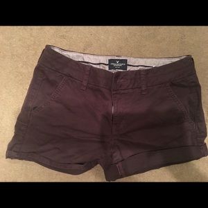 American Eagle plum shorts