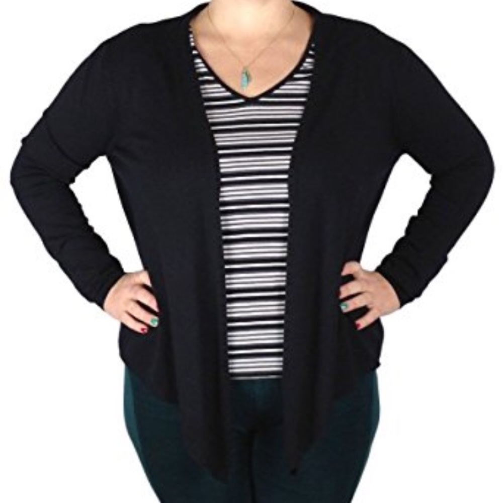Sisters cute open front cardigan