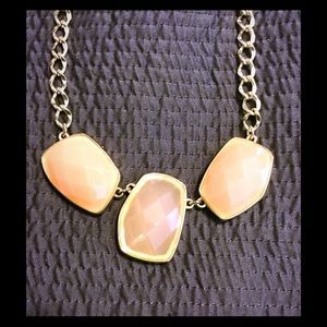 Pink and gold necklace