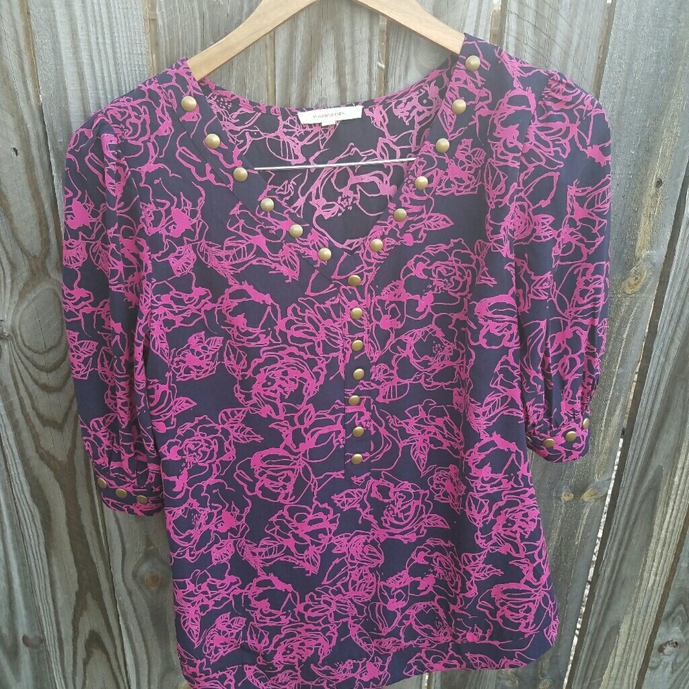 Studded rose blouse