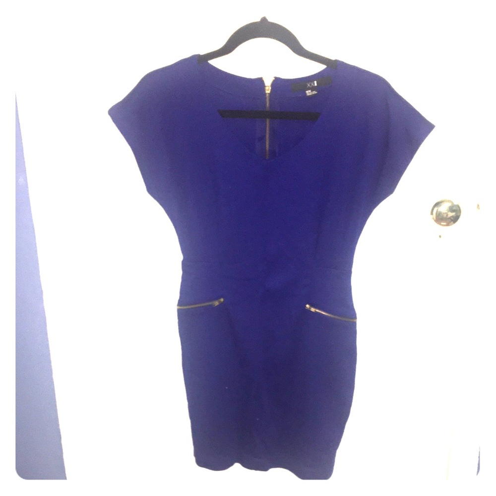 Royal Blue Forever 21 Dress - medium