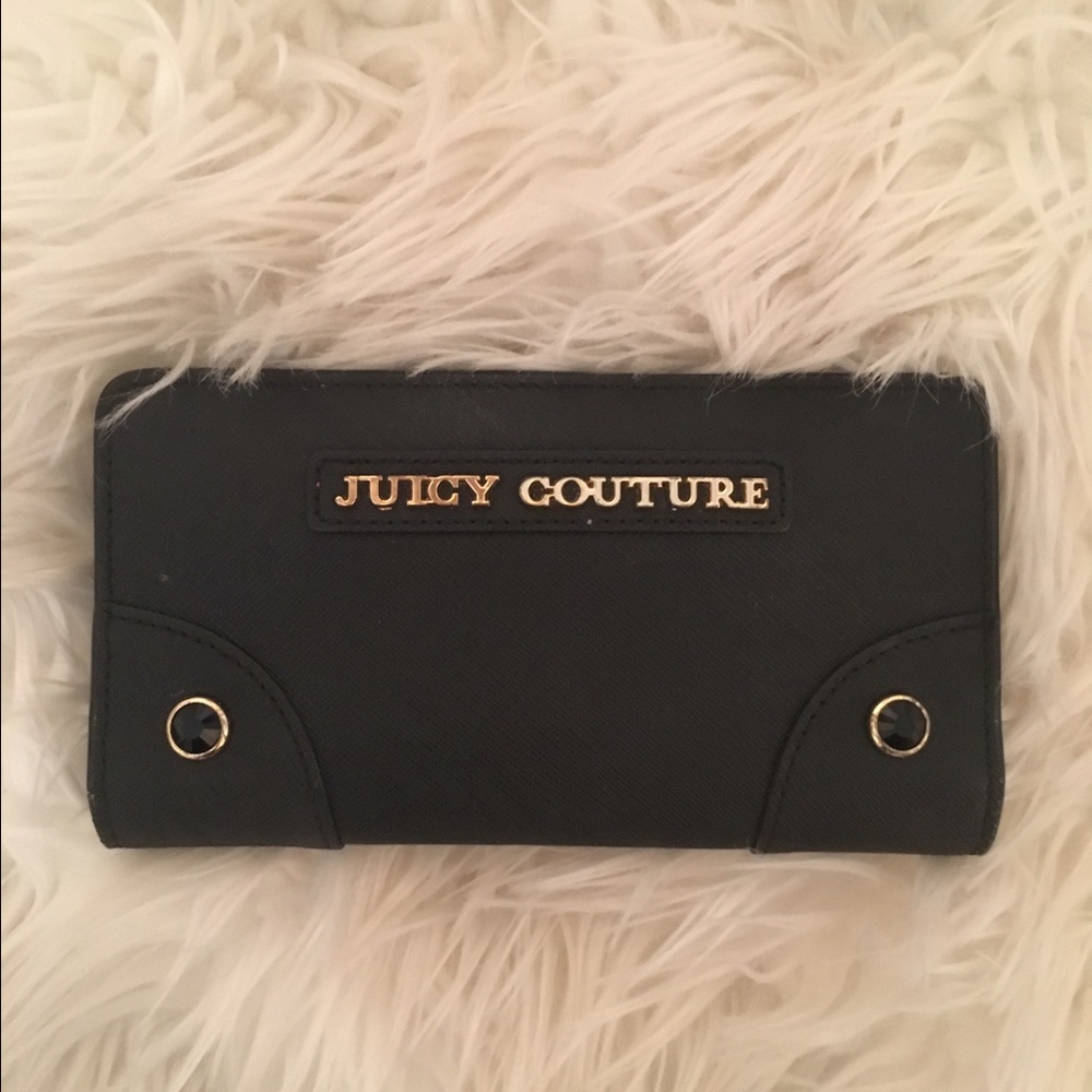 black juicy couture saffiano wallet