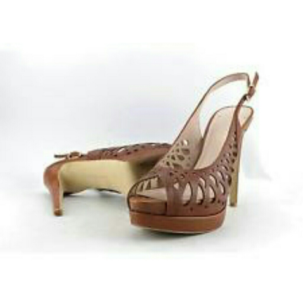 BCBG Generation leather slingback heels
