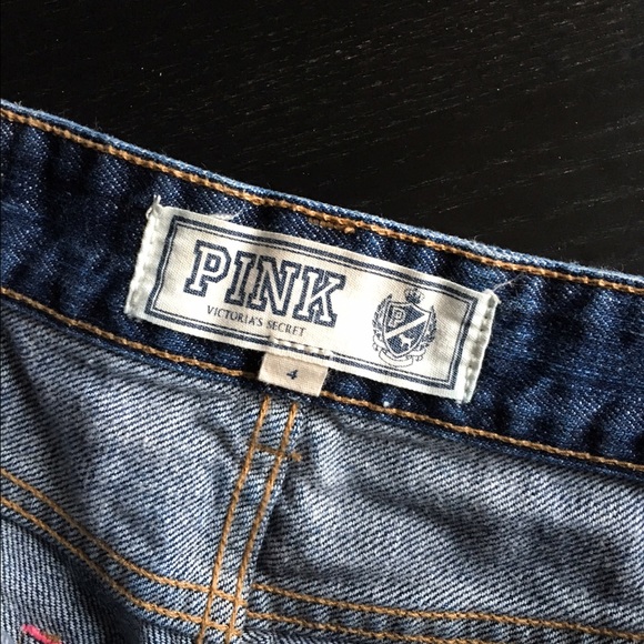 Victoria's Secret pink jean shorts - Picture 2 of 4