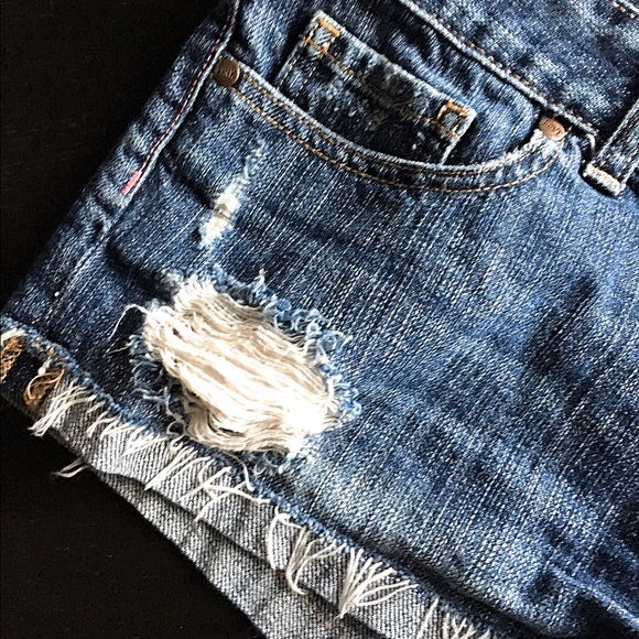 Victoria's Secret pink jean shorts - Picture 3 of 4