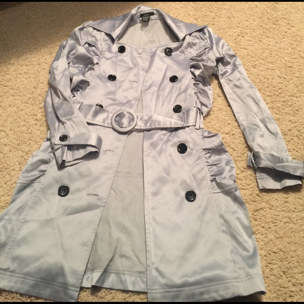 Silk gray jacket.