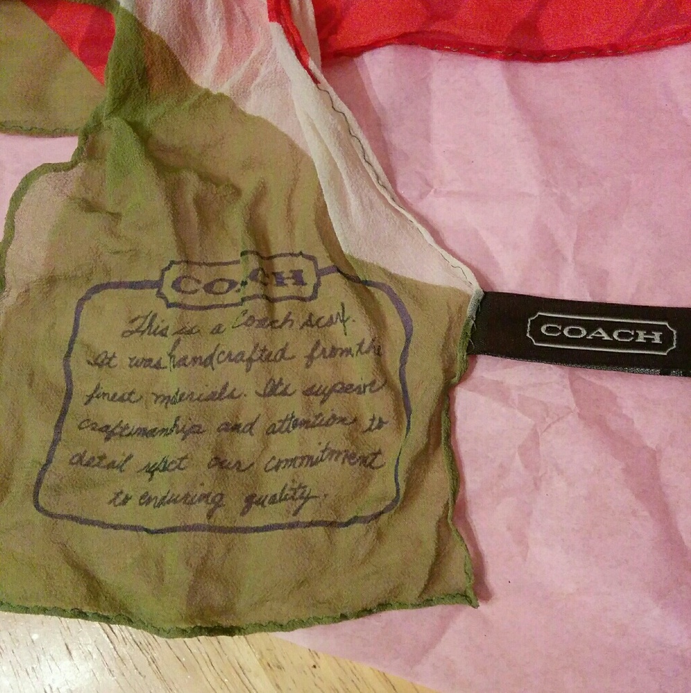 Authentic Coach scarf