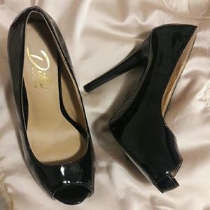 Diba London tenith Faux open toe heels