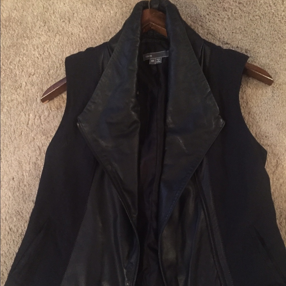 Vince leather vest