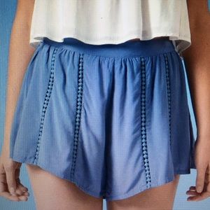 On the right track blue shorts