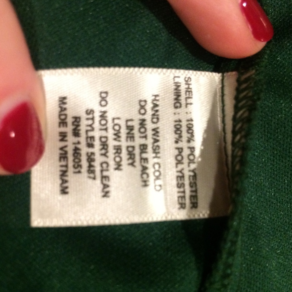 Holiday Green Dress - Picture 3 of 4