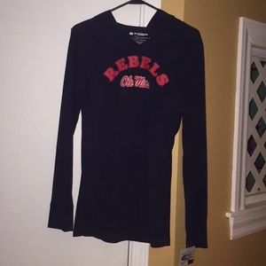 Ole miss rebels long sleeve (with hood)