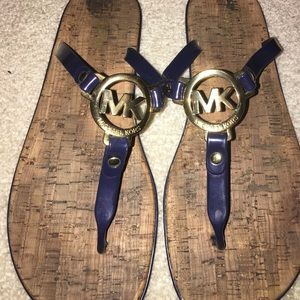 MICHAEL KORS NAVY Sandals size nine