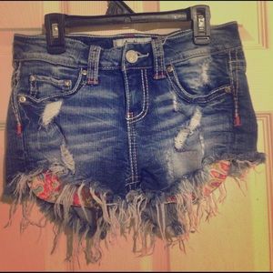 Daytrip Capricorn high rise jean shorts