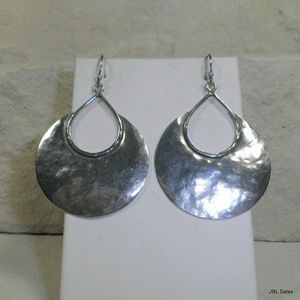 Silpada Hammered Half-Moon Earrings