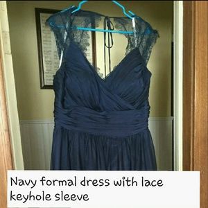 Navy Blue Formal Gown