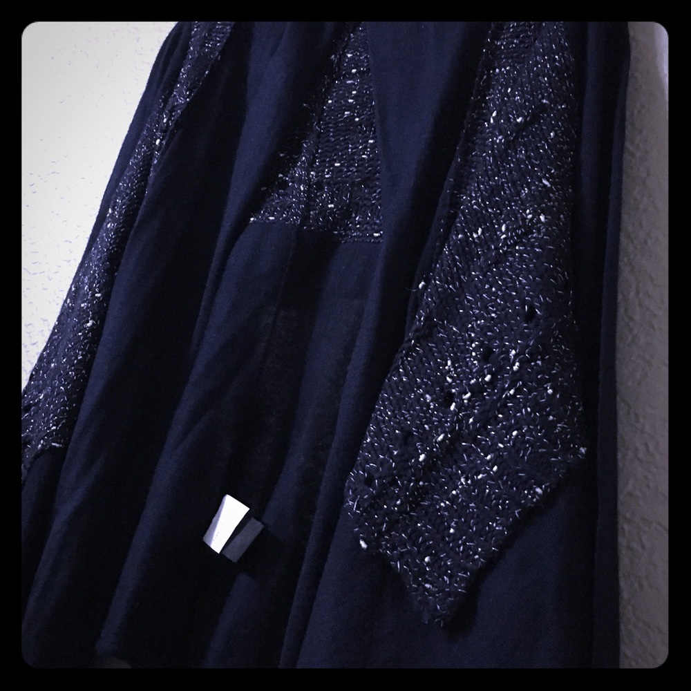 Lauren Vidal Drape Open Front Cardigan