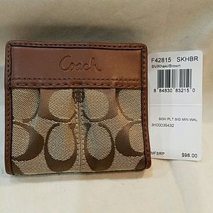 Coach Soho Pleated Signature Mini Wallet