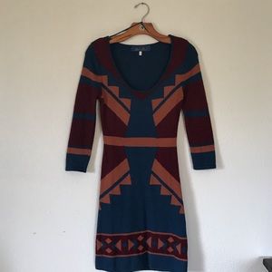 "Blue Rain" Sweater Dress
