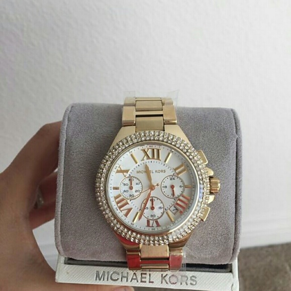 NWT Michael kors Crystal chronograph watch