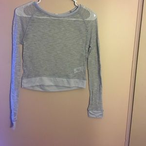 Delias mesh long sleeve top