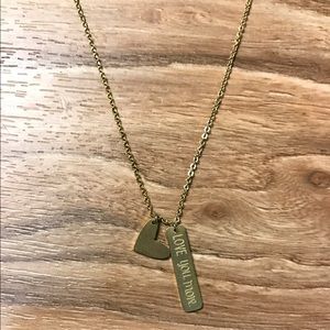 Boutique Love You More Necklace NWOT
