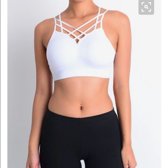 Chic Caged White Bralette - Picture 2 of 2