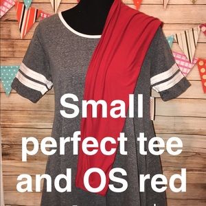 BNWT small perfect T and OS leggings