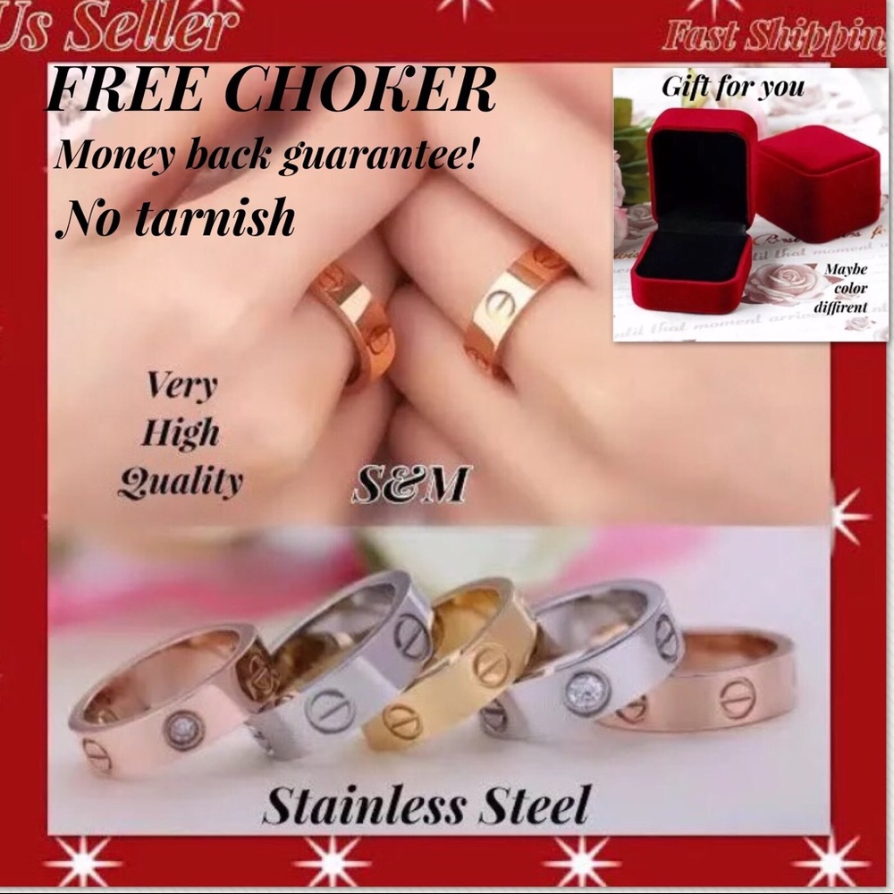 1DAY SALE!carvedlove band screw ring men women