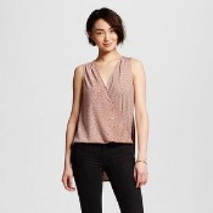 High low surplus tank blouse - ivory