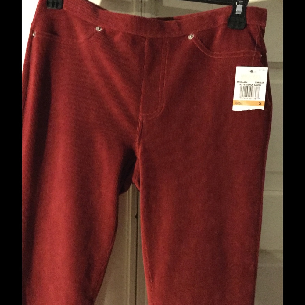 Michael Kors  rusty red, pants size small, nwt