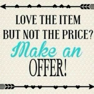 Offers are welcome buy 3 items get 5% discount
