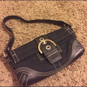 Coach Signature Soho Flap Jaquard Handbag