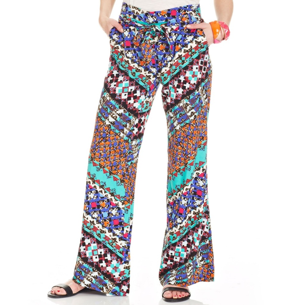 Jessica Simpson Kingsley printed wide leg pants