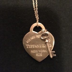 Tiffany's heart and key necklace