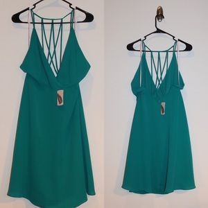 Teal F21 dress