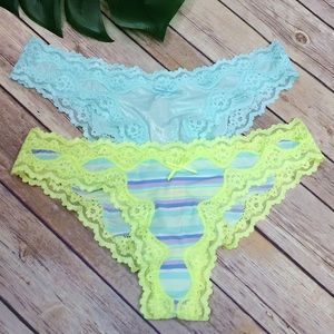 NEW Victoria Secret Set of Cheekini Bikini Panties