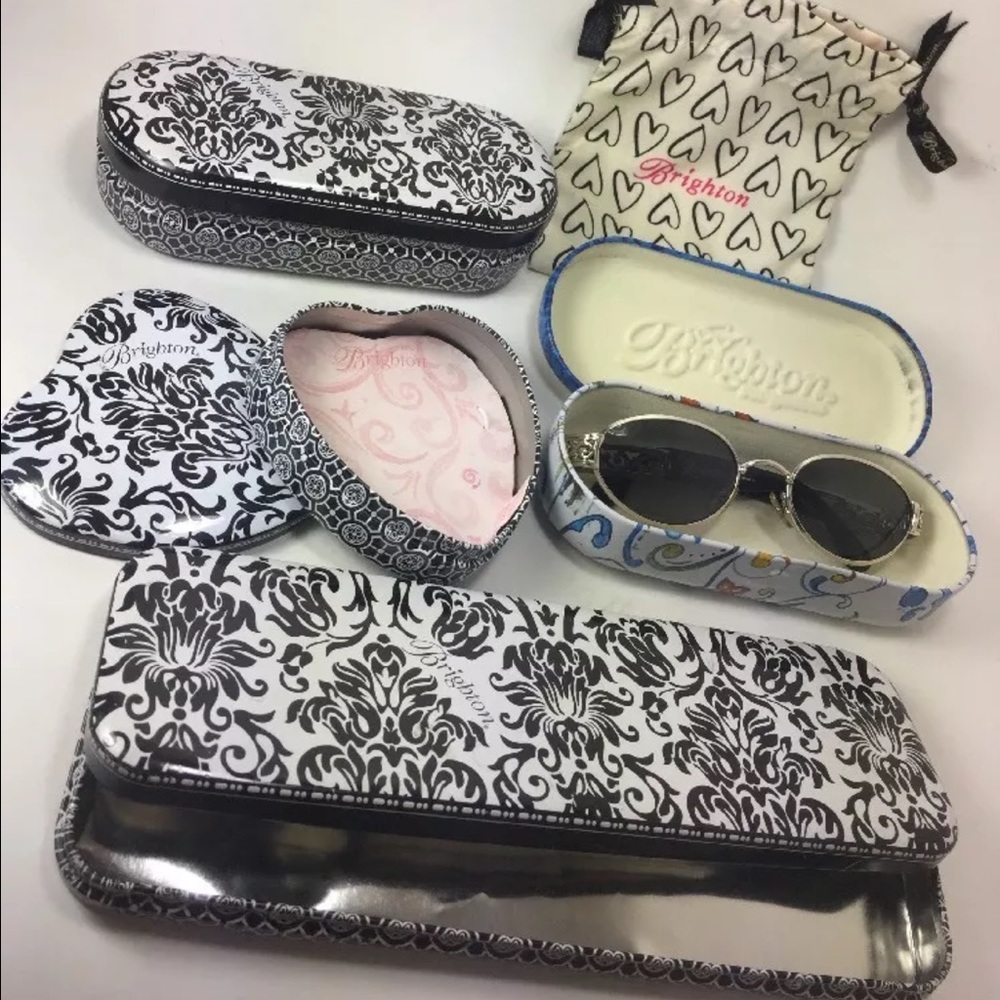 BRIGHTON SUNGLASSES With Lots Of Extra Cases