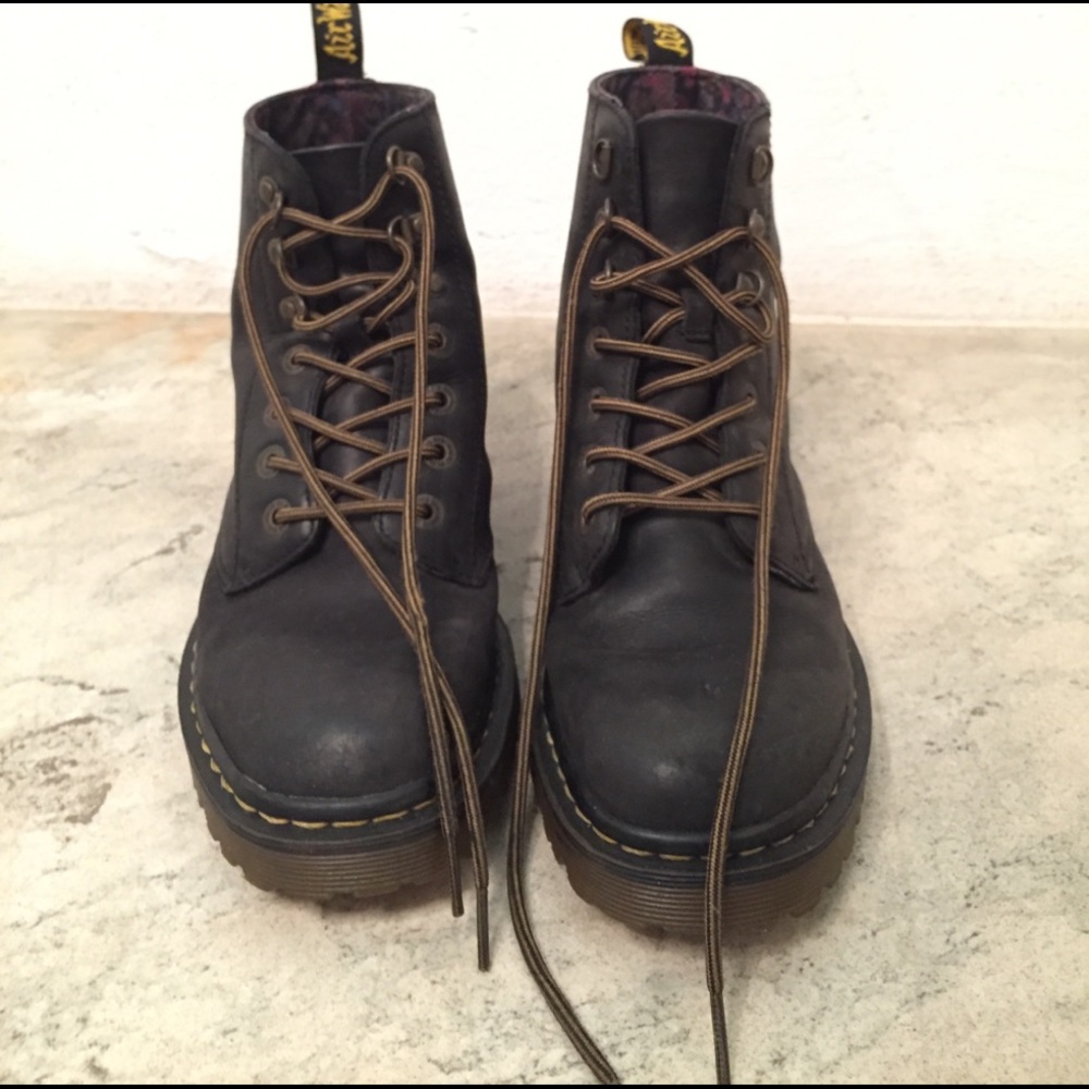 Faded Black Dr Marten Boots