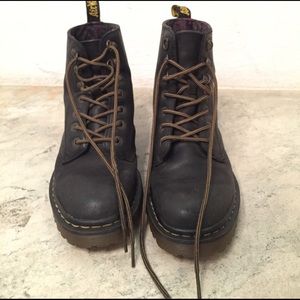 Faded Black Dr Marten Boots