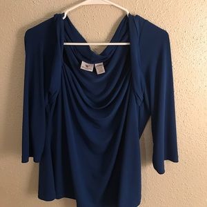 Royal blue Worthington blouse (stretchable)