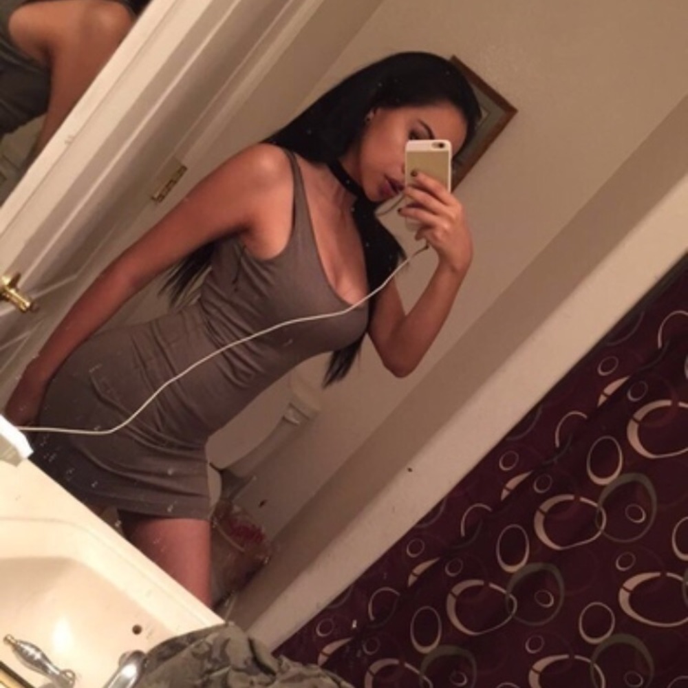 Tight army green dress