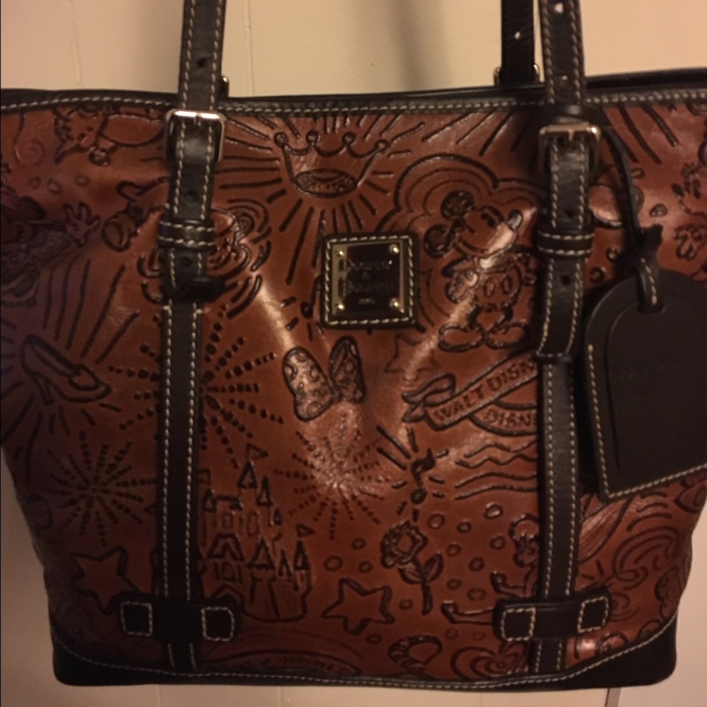 D&b Disney world leather purse from magic kingdom